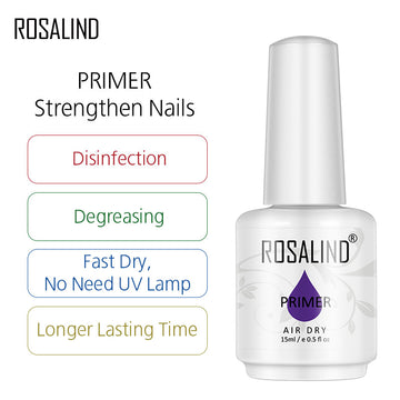 ROSALIND Nail Primer Gel Bright For Nail Art Design LED/UV Lamp